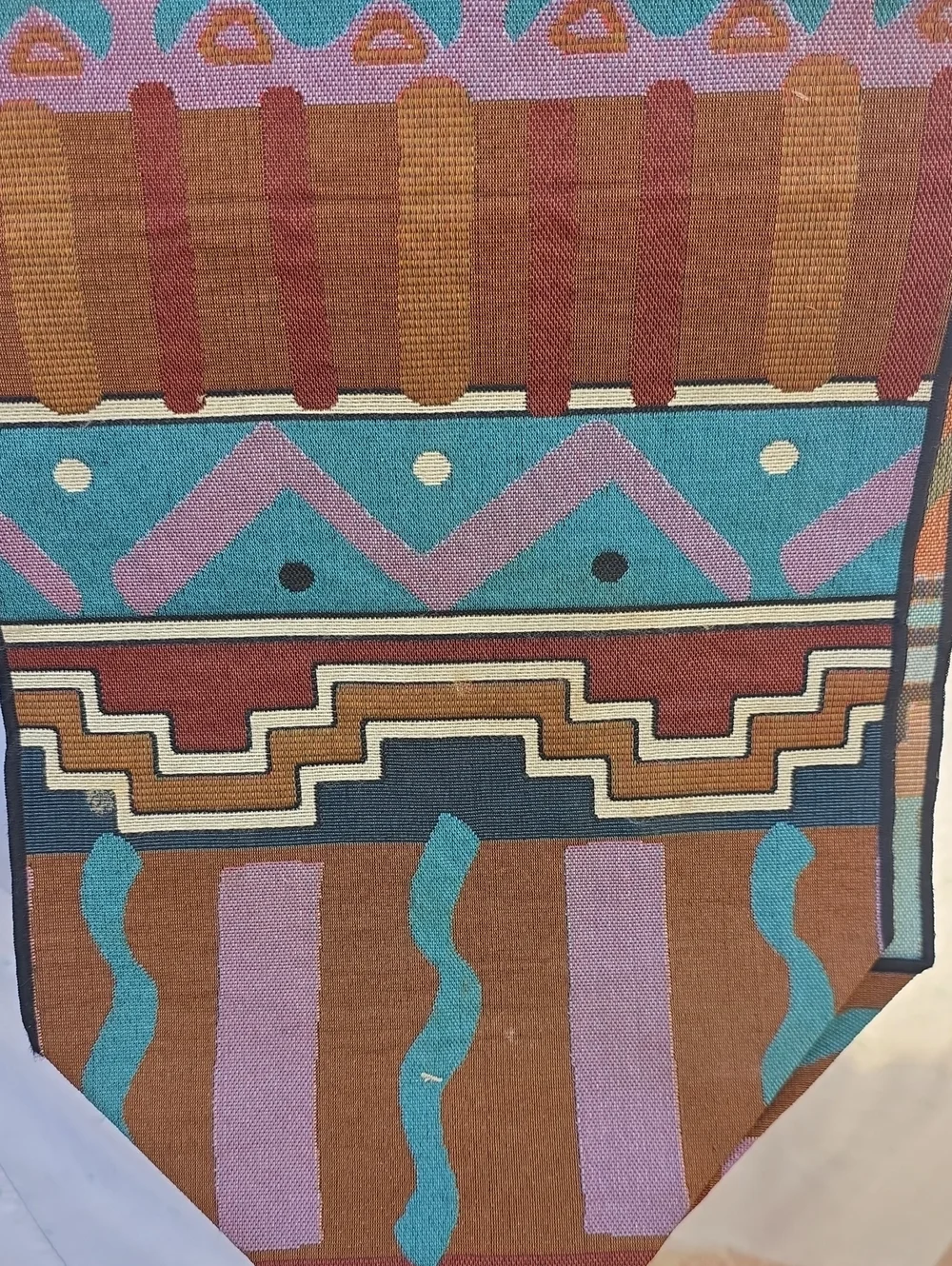 Vintage Vohann Southwestern Tapestry Kokopelli Table Runner (68